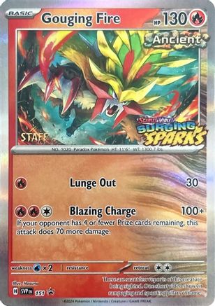 Gouging Fire - 151 (Staff) 151 - SV Scarlet Violet Promo Cards Holofoil