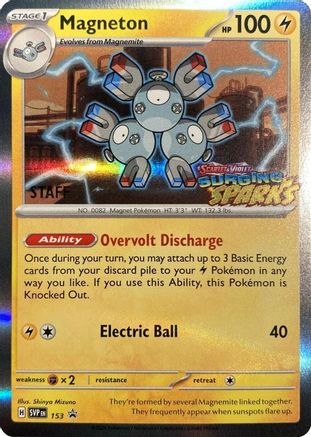 Magneton - 153 (Staff) 153 - SV Scarlet Violet Promo Cards Holofoil