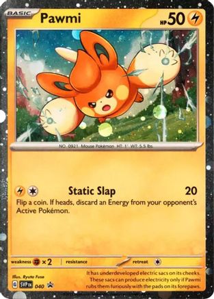 Pawmi - 040 (Cosmos Holo) 40 - SV Scarlet Violet Promo Cards Holofoil