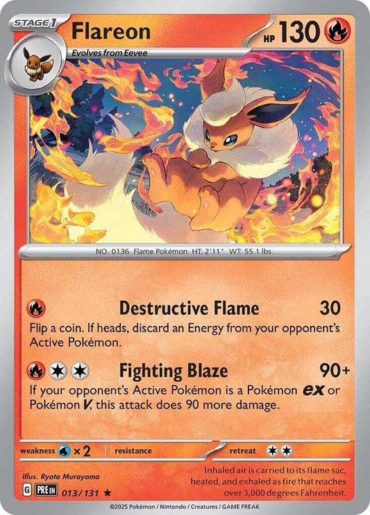 Flareon - 013/131 - Rare - Reverse Holofoil