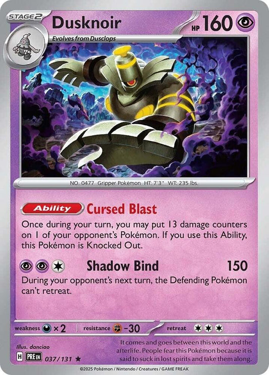 Dusknoir - 037/131 - Rare - Reverse Holofoil