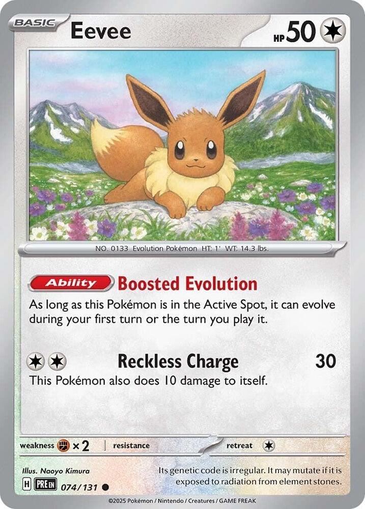 Eevee - 074/131 - Common - Reverse Holofoil