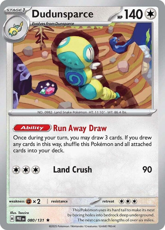 Dudunsparce - 080/131 - Rare - Reverse Holofoil