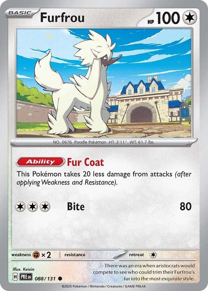 Furfrou - 088/131 - Common - Reverse Holofoil