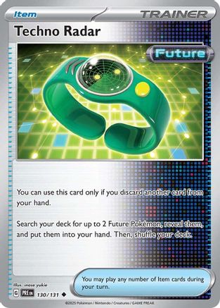 Techno Radar 130/131 - Reverse Holofoil SV Prismatic Evolutions - Uncommon