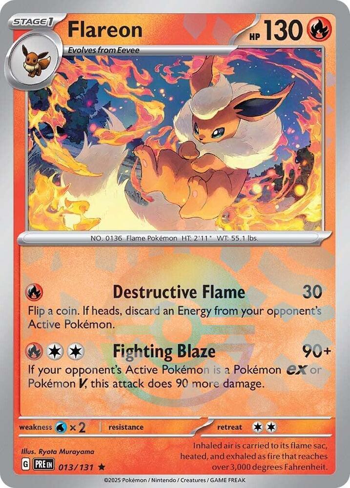Flareon (Poke Ball Pattern) - 013/132 - Rare