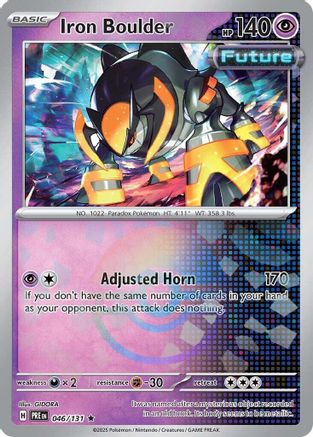 Iron Boulder (Poke Ball Pattern) 046/131 - Holofoil SV Prismatic Evolutions - Rare