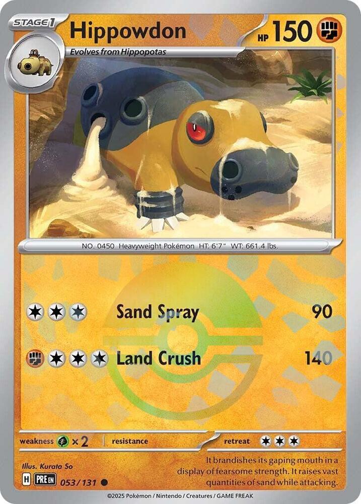 Hippowdon (Poke Ball Pattern) - 053/131 - Common