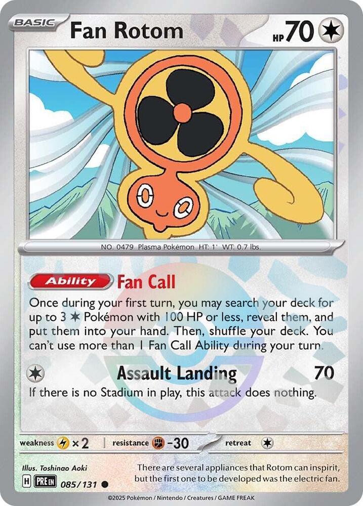 Fan Rotom (Poke Ball Pattern) - 085/131 - Common