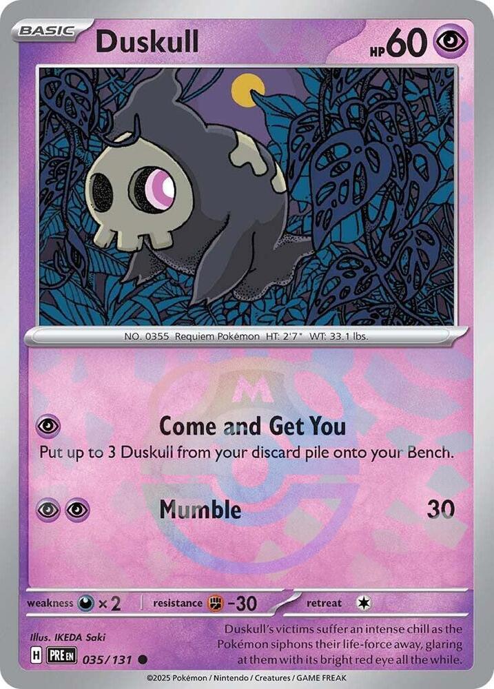 Duskull (Master Ball Pattern) - 035/131 - Common