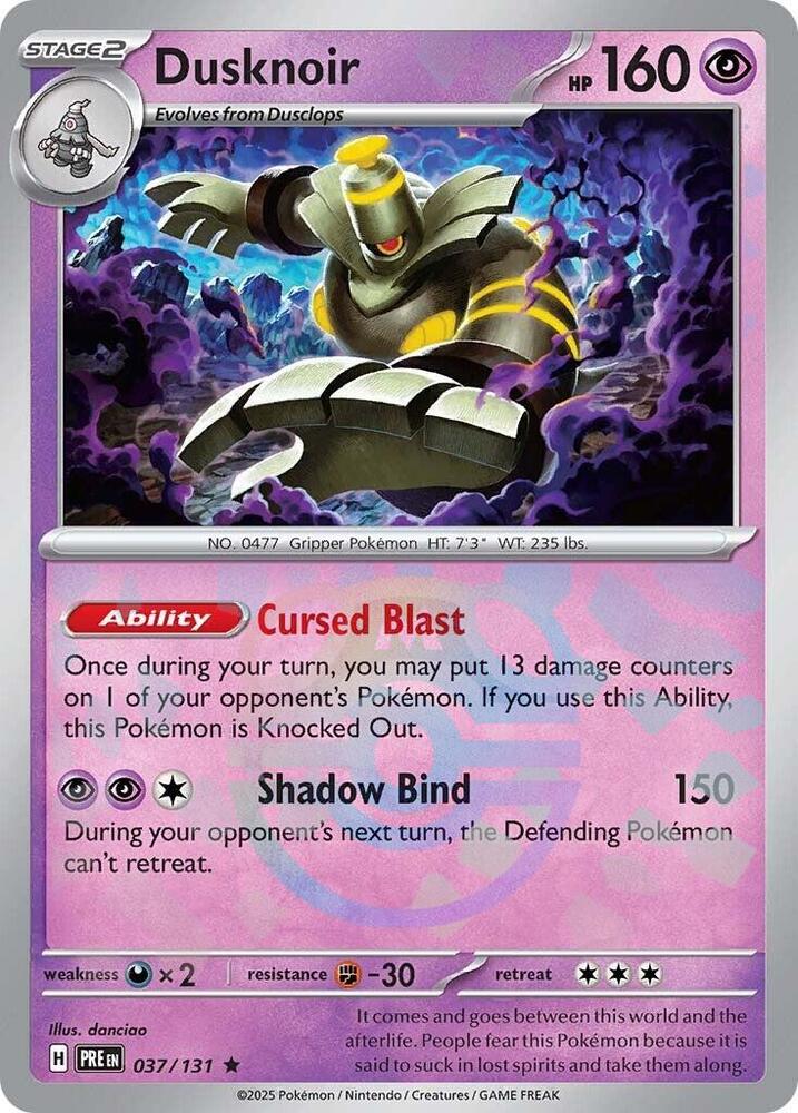 Dusknoir (Master Ball Pattern) - 037/131 - Rare
