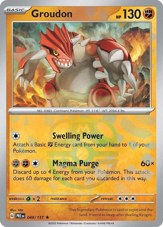 Groudon (Master Ball Pattern) - 049/131 - Rare