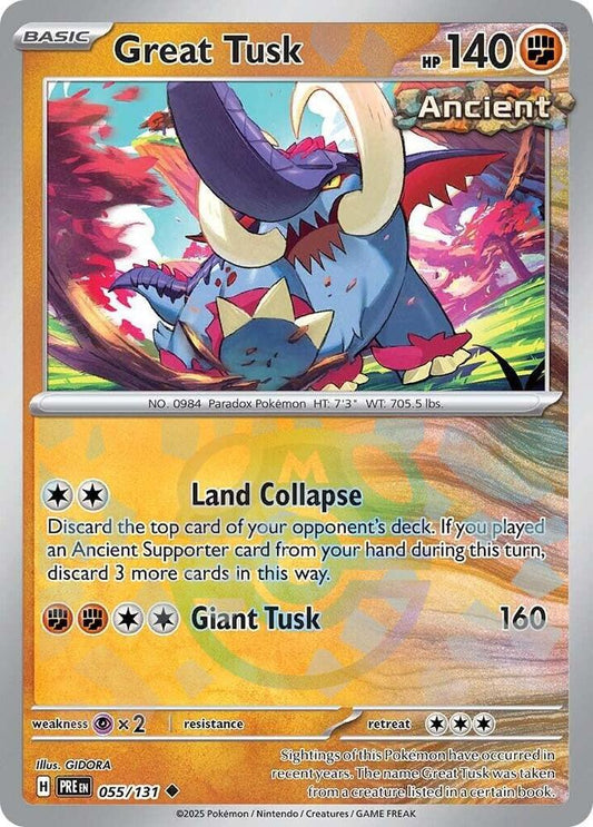 Great Tusk (Master Ball Pattern) - 055/131 - Uncommon