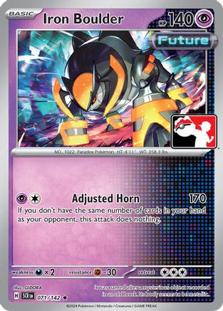Iron Boulder 071/142 Prize Pack Series Cards - Rare