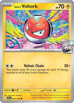 Iono's Voltorb 047/159 SV09 Journey Together - Common