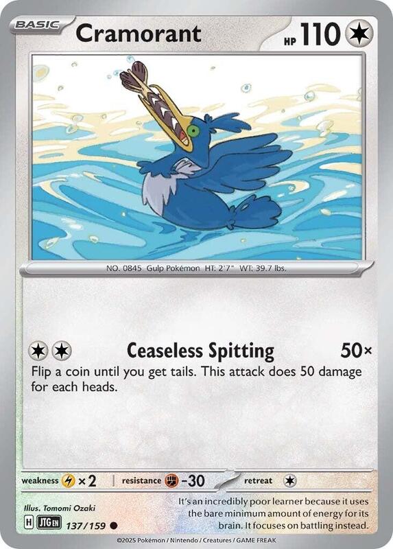 Cramorant - 137/159 - Common - Reverse Holofoil