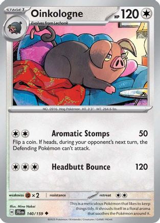 Oinkologne 140/159 - Reverse Holofoil SV09 Journey Together - Uncommon