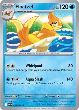 Floatzel 058/182 SV10 Destined Rivals - Uncommon