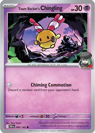 Team Rocket's Chingling 085/182 SV10 Destined Rivals - Common