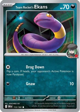 Team Rocket's Ekans 112/182 SV10 Destined Rivals - Common
