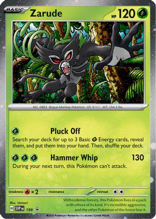 Zarude 199 - Holofoil SV Scarlet & Violet Promo Cards - Holo Rare