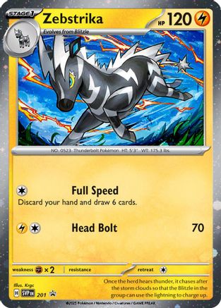 Zebstrika 201 - Holofoil SV Scarlet & Violet Promo Cards - Holo Rare