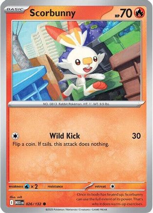 Scorbunny 026/132 ME01 Mega Evolution - Common