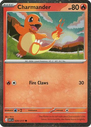 Charmander 020/217 - Holofoil Miscellaneous Cards & Products - Common