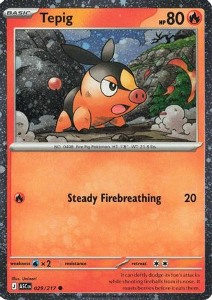 Tepig 029/217 - Holofoil Miscellaneous Cards & Products - Common