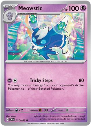 Meowstic 037 ME04 Chaos Rising - Uncommon