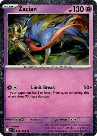Zacian 045/094 - Holofoil Blister Exclusives - Rare