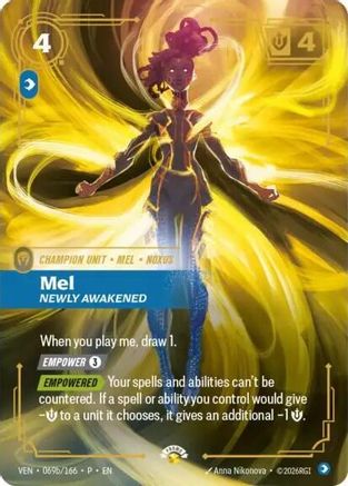 Mel - Newly Awakened (069b/166) - Riftbound Organized Play Promotional Cards Foil