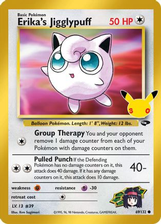 Erika's Jigglypuff 069/132 - Holofoil ME 30th Celebration Classic Collection - Classic Collection