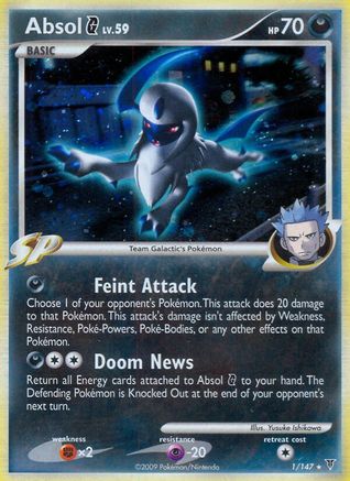 Absol G 001 - Holofoil Supreme Victors - Holo Rare