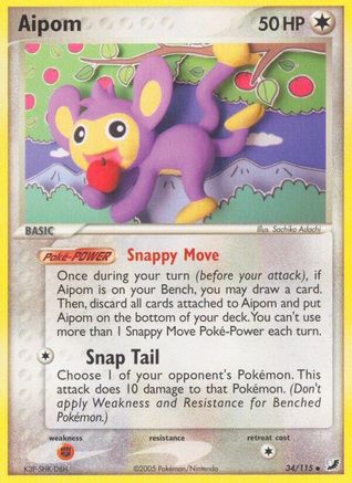 Aipom 034 Unseen Forces - Uncommon