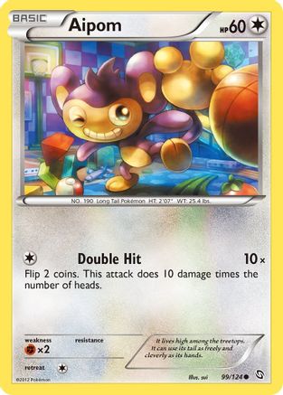 Aipom 099 - Reverse Holofoil Dragons Exalted - Common