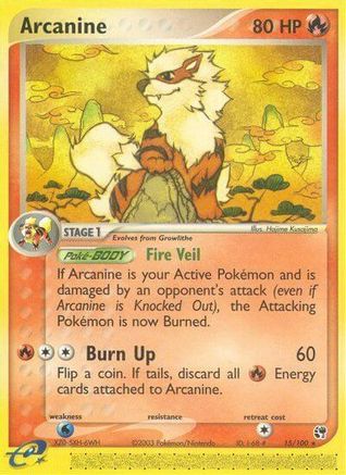 Arcanine 015/100 Sandstorm - Rare