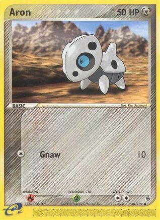 Aron 050/109 - Reverse Holofoil Ruby and Sapphire - Common