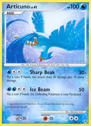 Articuno (16) 016 - Reverse Holofoil Supreme Victors - Rare