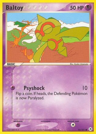 Baltoy 052/101 - Reverse Holofoil Hidden Legends - Common