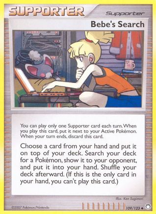 Bebe's Search 109/123 - Reverse Holofoil Mysterious Treasures - Uncommon