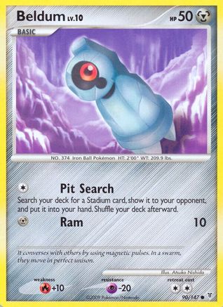 Beldum 090 - Reverse Holofoil Supreme Victors - Common
