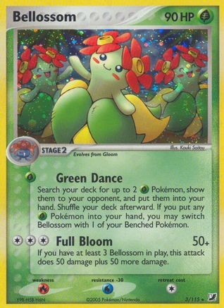 Bellossom 003 - Reverse Holofoil Unseen Forces - Holo Rare