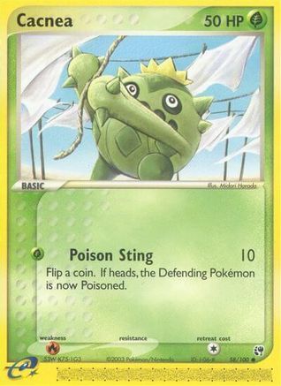 Cacnea 058/100 - Reverse Holofoil Sandstorm - Common