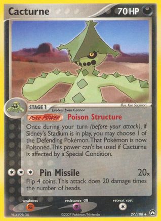 Cacturne 027 Power Keepers - Uncommon