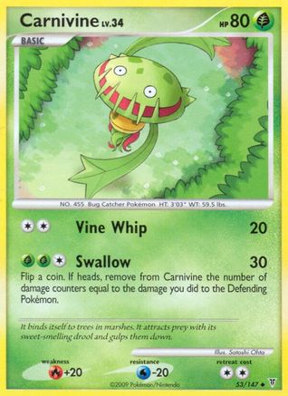 Carnivine 053 - Reverse Holofoil Supreme Victors - Uncommon