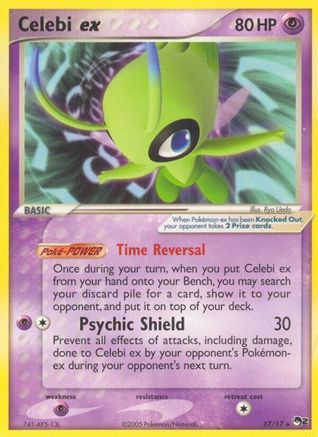 Celebi ex (Non-Holo) 017 POP Series 2 - Ultra Rare