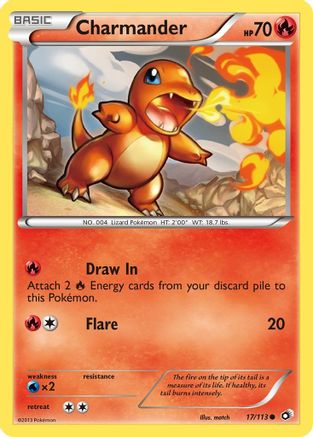 Charmander 017/113 Legendary Treasures - Common