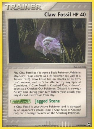 Claw Fossil 084 Power Keepers - Common