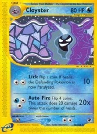 Cloyster (42) 042 - Reverse Holofoil Expedition - Rare